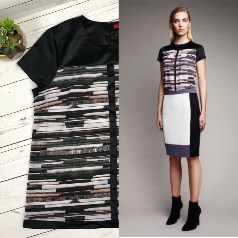 SOLD •| Narciso Rodriguez Boxy Woven sleeve Top